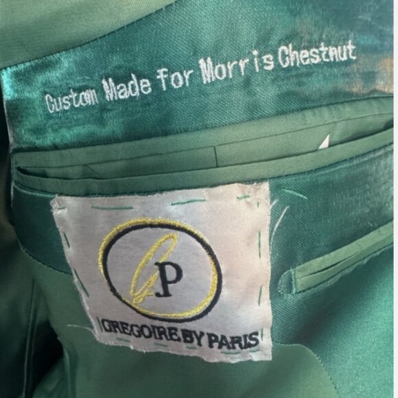 Custom Emerald Silk Suit Made for Morris Chestnut | J. Bolin Storage Find - Picture 4 of 9